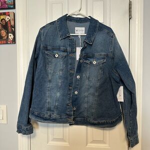 Jessica Simpson Blue Denim Jacket 2X NWT
